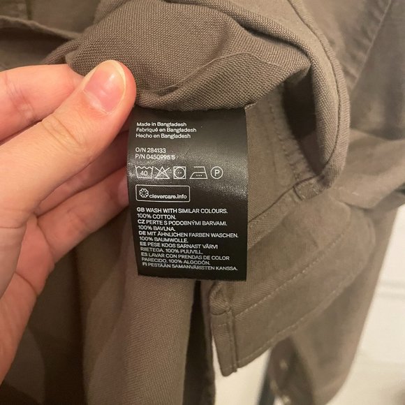 Men's H&M Regular Fit Cotton Button-Down Shirt - Picture 5 of 7